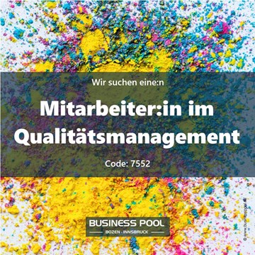 Mitarbeiter:in im Qualitätsmanagement
